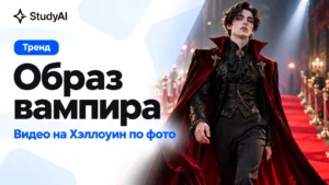 Образ вампира на Хэллоуин по фото: как сделать видео через нейросеть